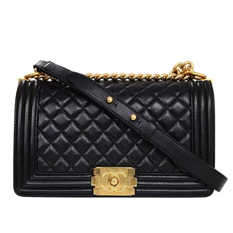 chanel boy flap bag quilted lambskin old medium|chanel bag size chart.